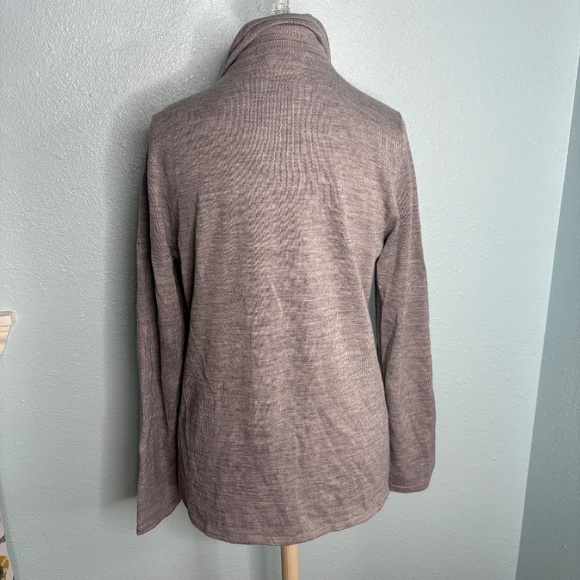 Calvin Klein Grey Open Front Cardigan Sweater - Picture 3 of 13
